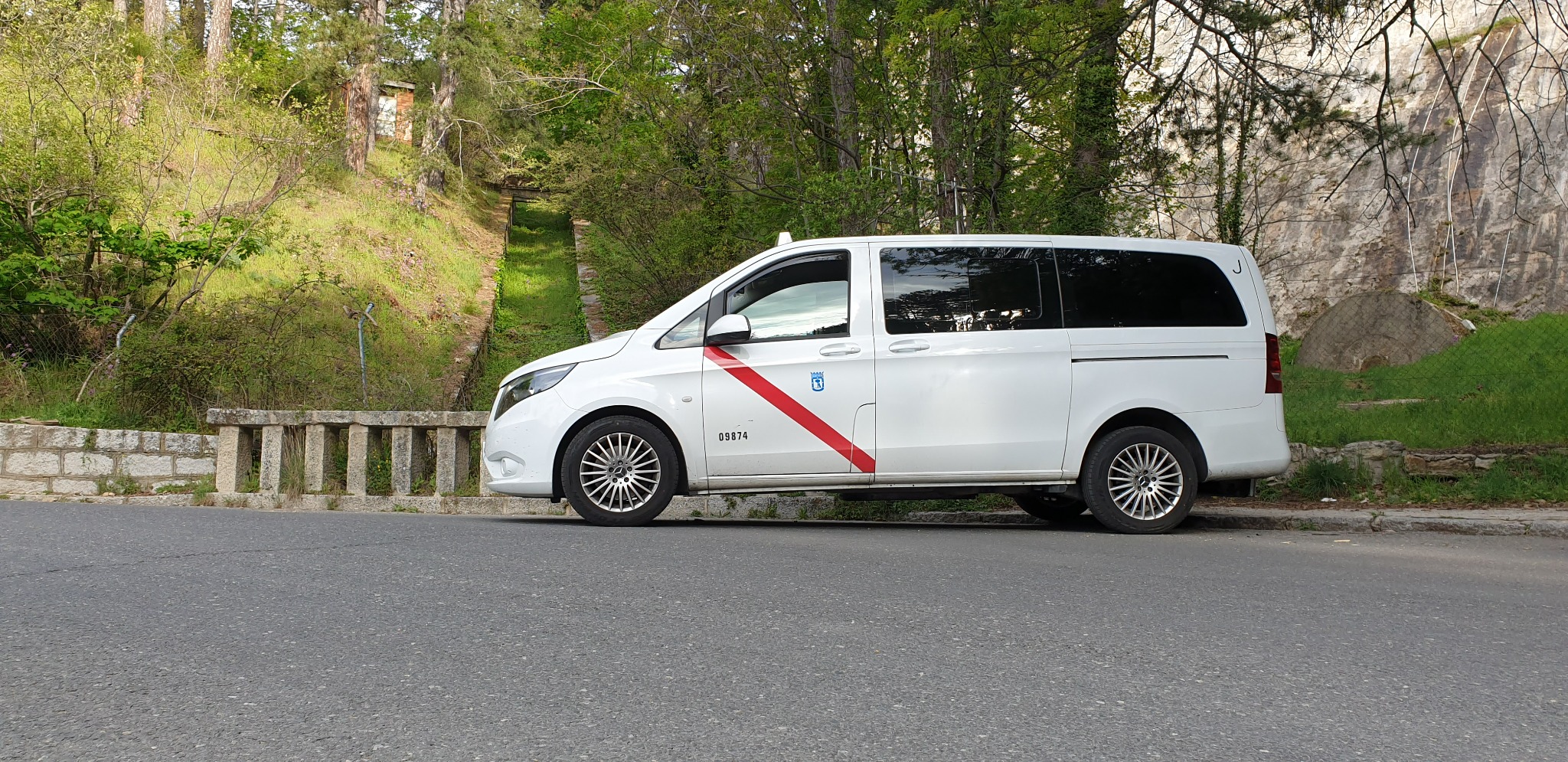 Mercedes Vito durante un traslado